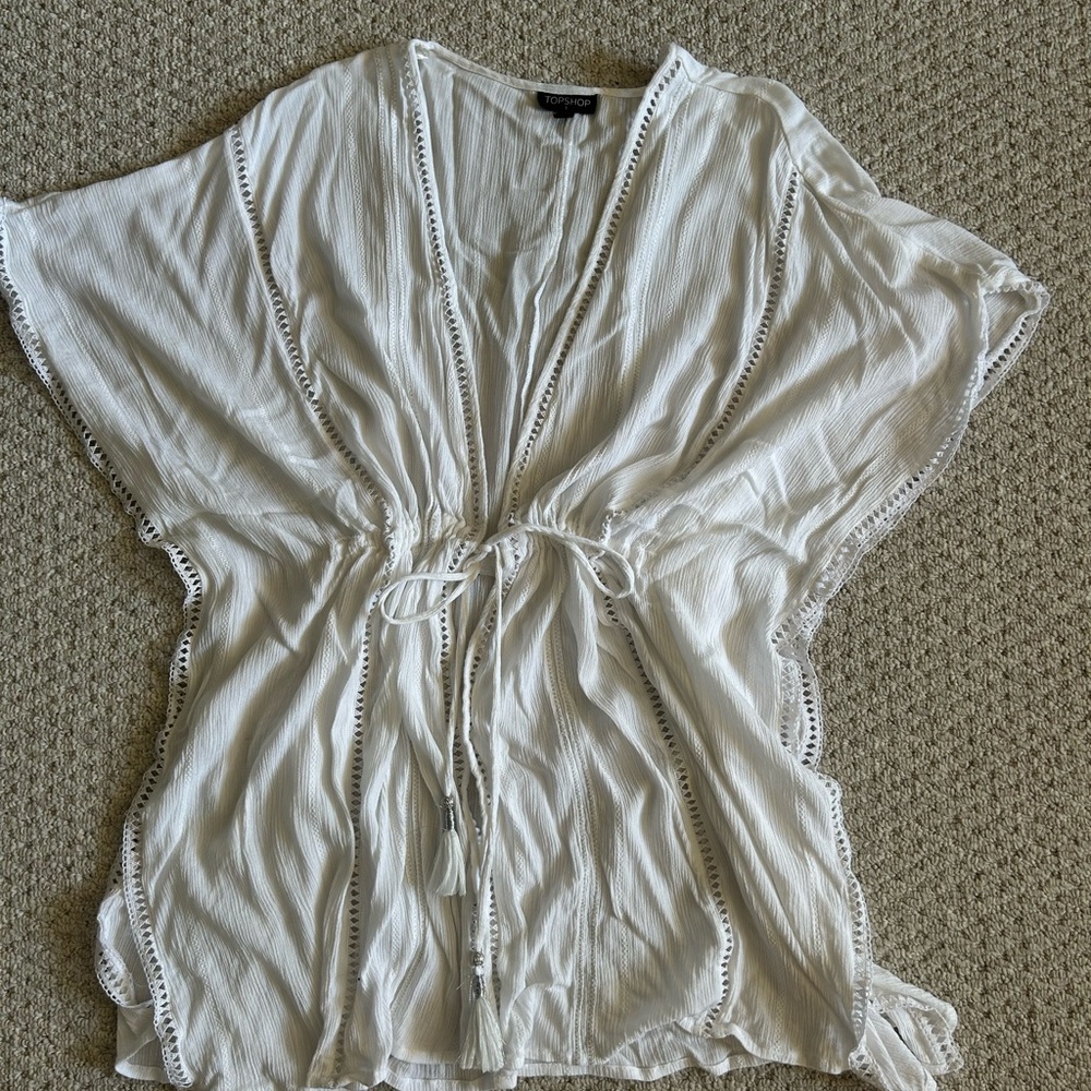 White Bathing Suit Coverup